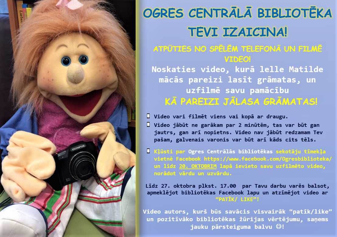 Afisa Video Konkurss Biblioteka Izaicina