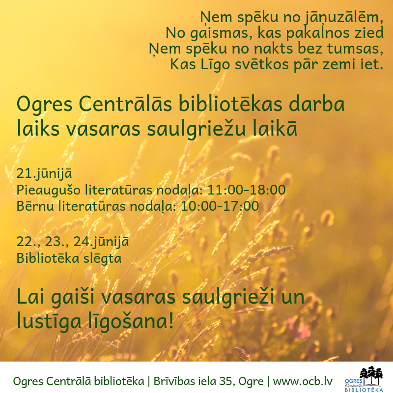 Darba Laika Izmainas Ligo Svetki