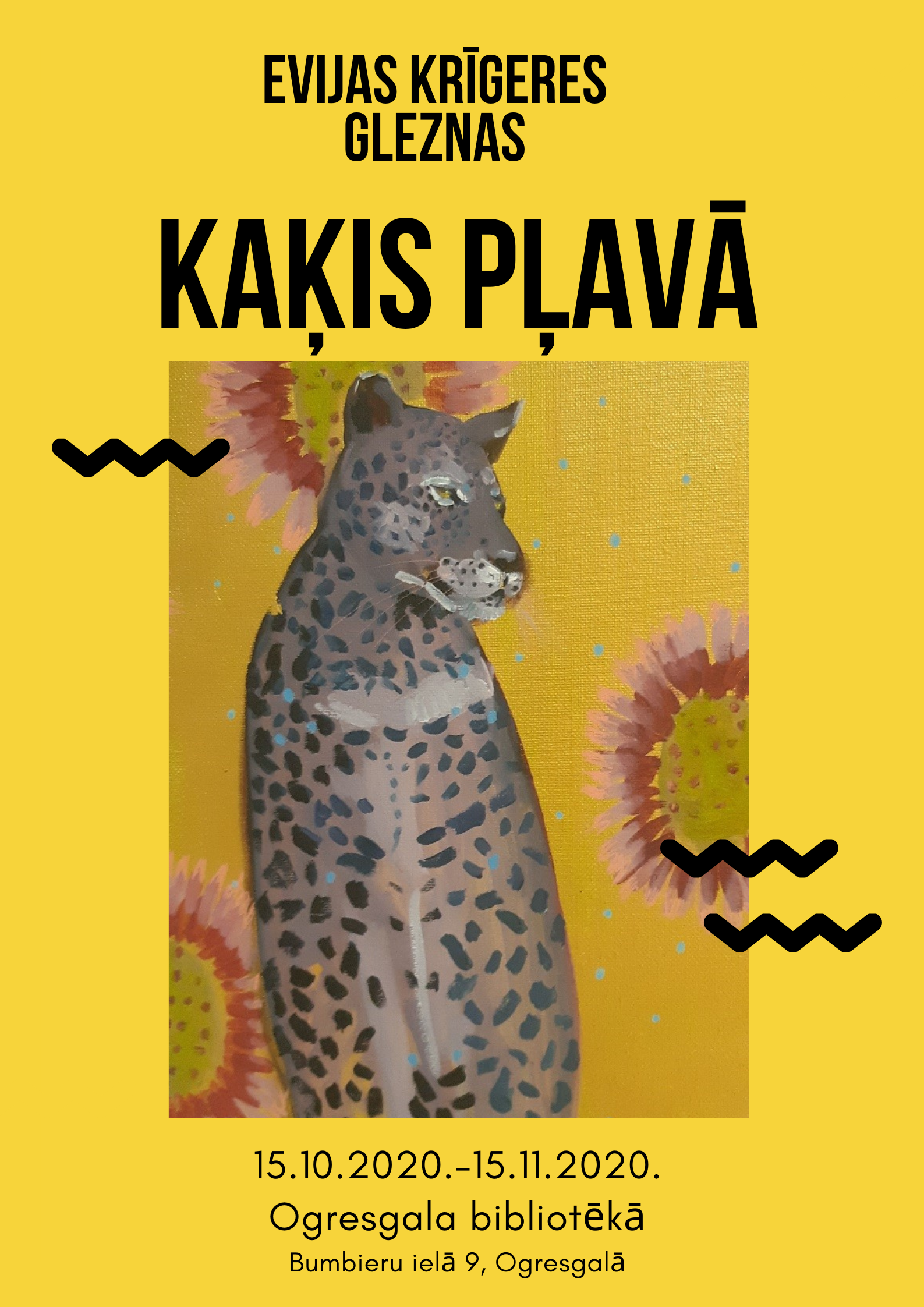 Ogresgala Bibliotēkā Apskatāma Evijas Krīgeres Gleznu Izstāde